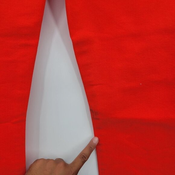 Current/Elliott Kick Flare-Leg Crop Jeans Mid-Rise Raw Hem Fiery Red 27 Womens - Picture 10 of 16